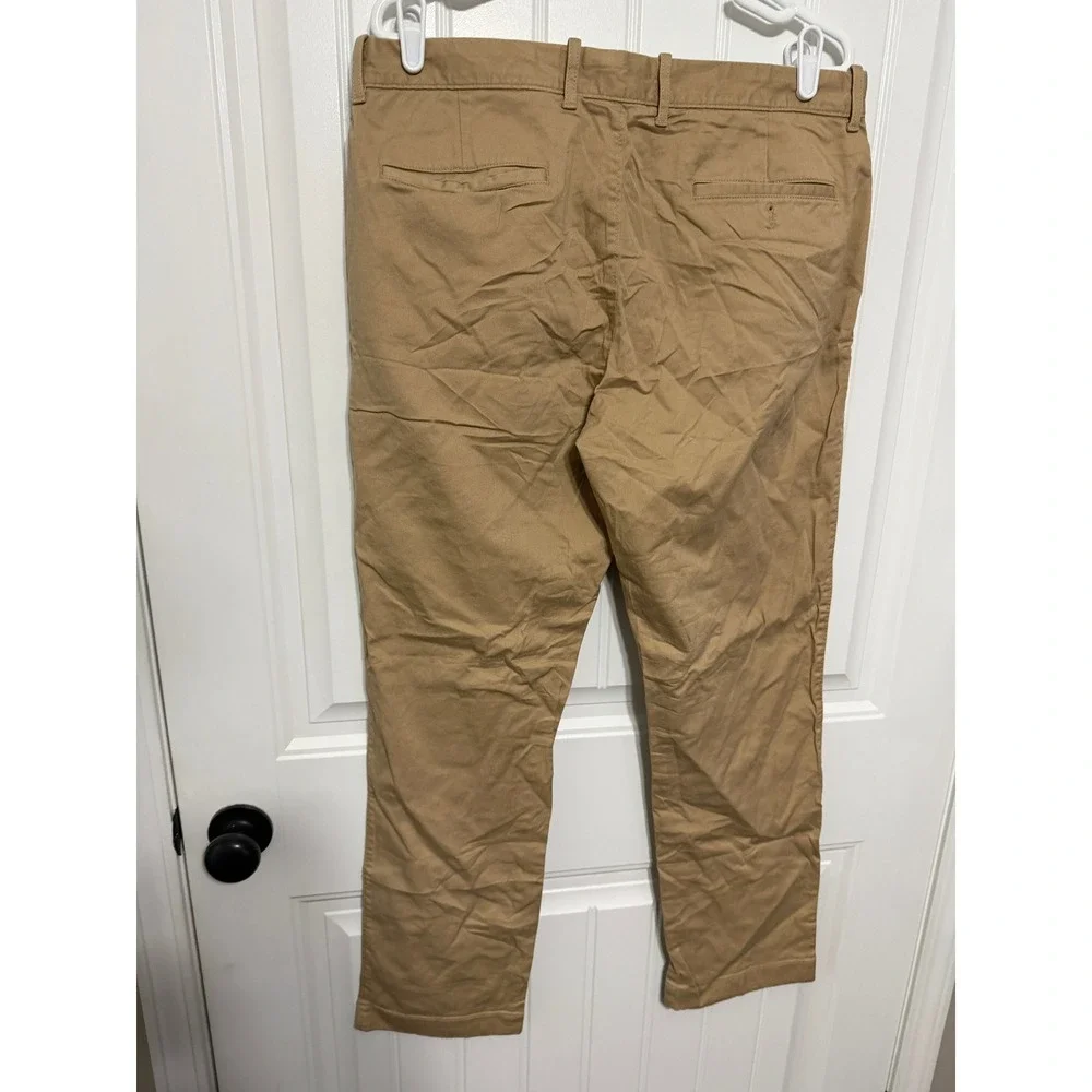 J.Crew Pants Mens 34x32 Flex Straight Khaki Chino Stretch Cotton EUC